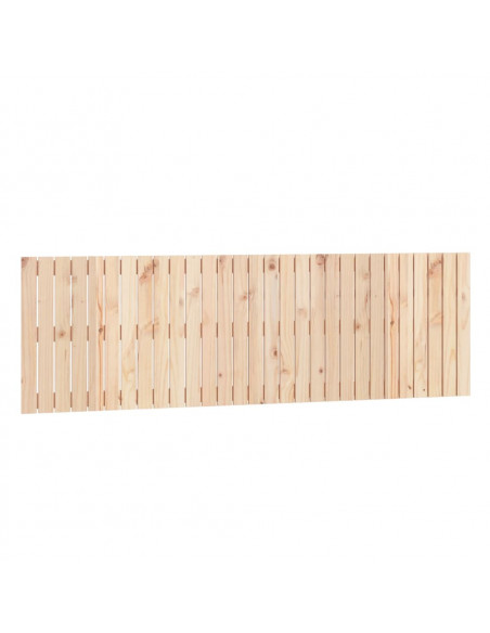Testiera da Parete 185x3x60 cm in Legno Massello di Pino