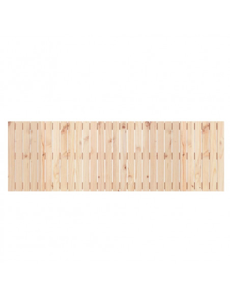 Testiera da Parete 185x3x60 cm in Legno Massello di Pino