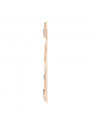 Testiera da Parete 185x3x60 cm in Legno Massello di Pino