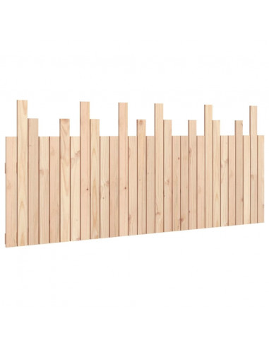 Testiera da Parete 185x3x80 cm in Legno Massello di Pino