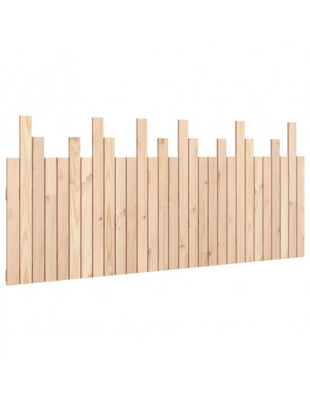 Testiera da Parete 185x3x80 cm in Legno Massello di Pino
