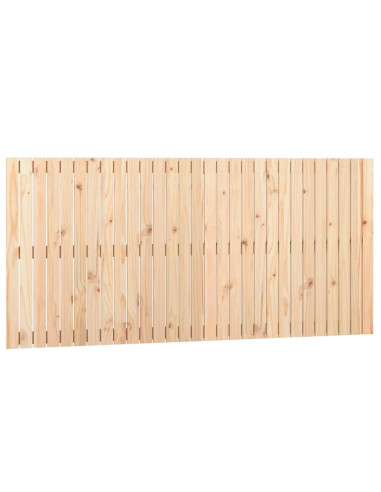 Testiera da Parete 185x3x90 cm in Legno Massello di Pino
