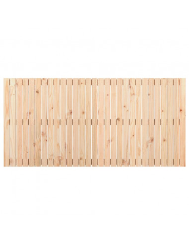 Testiera da Parete 185x3x90 cm in Legno Massello di Pino