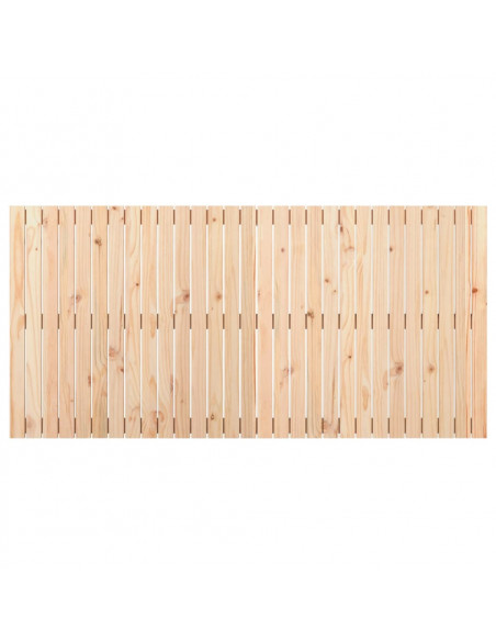 Testiera da Parete 185x3x90 cm in Legno Massello di Pino
