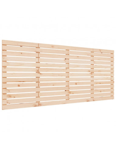 Testiera da Parete 186x3x91,5 cm in Legno Massello di Pino