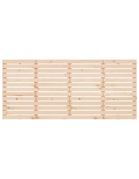 Testiera da Parete 186x3x91,5 cm in Legno Massello di Pino