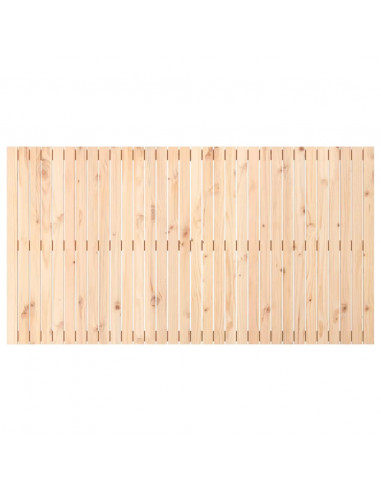 Testiera da Parete 204x3x110 cm in Legno Massello di Pino