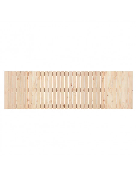 Testiera da Parete 204x3x60 cm in Legno Massello di Pino