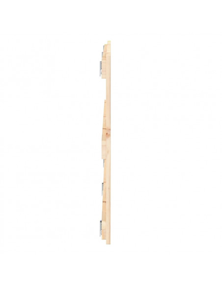 Testiera da Parete 204x3x60 cm in Legno Massello di Pino