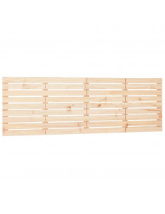 Testiera da Parete 206x3x63 cm in Legno Massello di Pino 2
