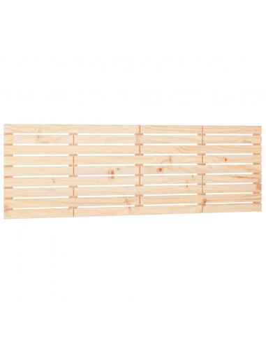 Testiera da Parete 206x3x63 cm in Legno Massello di Pino