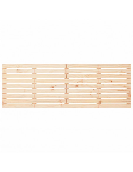 Testiera da Parete 206x3x63 cm in Legno Massello di Pino