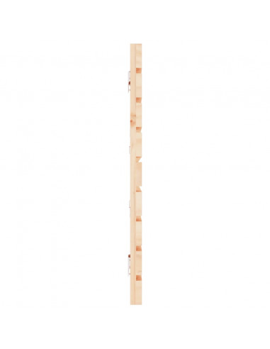 Testiera da Parete 206x3x63 cm in Legno Massello di Pino