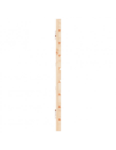 Testiera da Parete 206x3x63 cm in Legno Massello di Pino