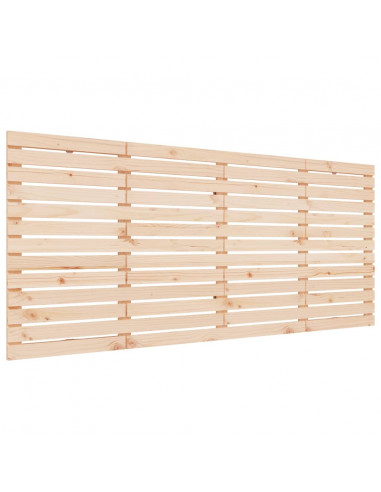 Testiera da Parete 206x3x91,5 cm in Legno Massello di Pino