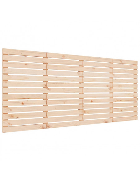 Testiera da Parete 206x3x91,5 cm in Legno Massello di Pino