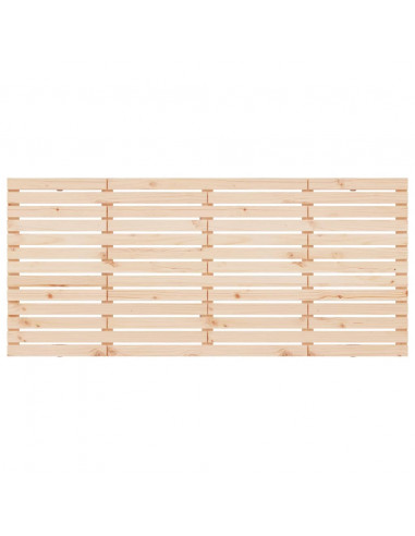 Testiera da Parete 206x3x91,5 cm in Legno Massello di Pino