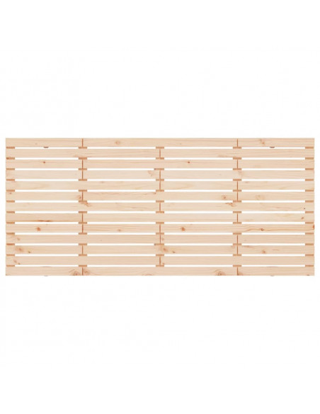 Testiera da Parete 206x3x91,5 cm in Legno Massello di Pino