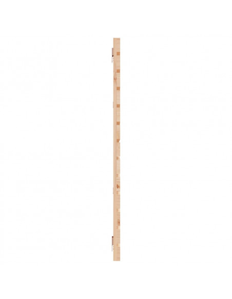 Testiera da Parete 206x3x91,5 cm in Legno Massello di Pino
