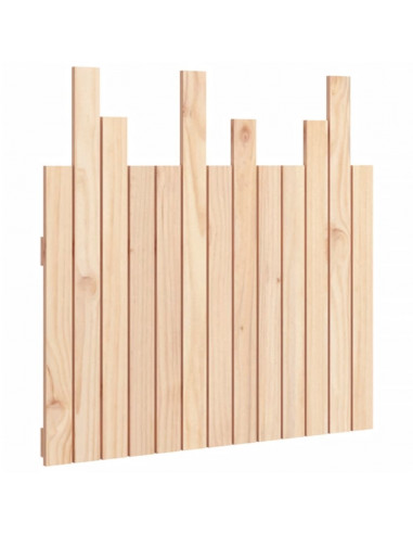 Testiera da Parete 82,5x3x80 cm in Legno Massello di Pino