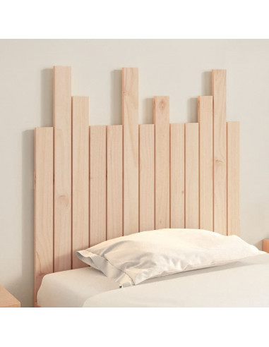Testiera da Parete 82,5x3x80 cm in Legno Massello di Pino