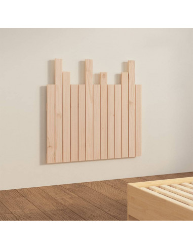 Testiera da Parete 82,5x3x80 cm in Legno Massello di Pino
