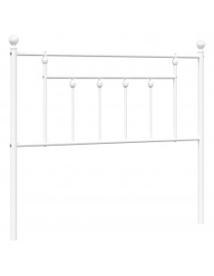 Testiera in Metallo Bianco 107 cm 2
