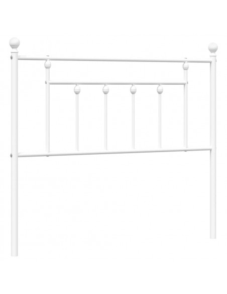 Testiera in Metallo Bianco 107 cm