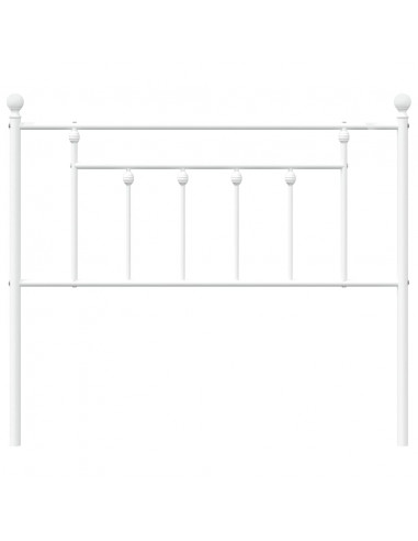 Testiera in Metallo Bianco 107 cm