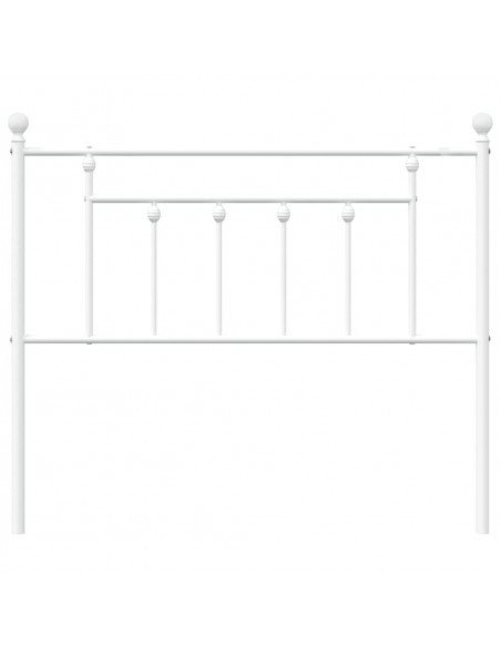 Testiera in Metallo Bianco 107 cm
