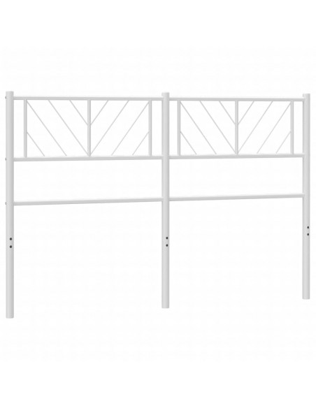 Testiera in Metallo Bianco 140 cm