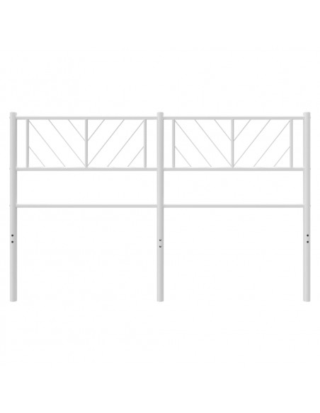 Testiera in Metallo Bianco 140 cm