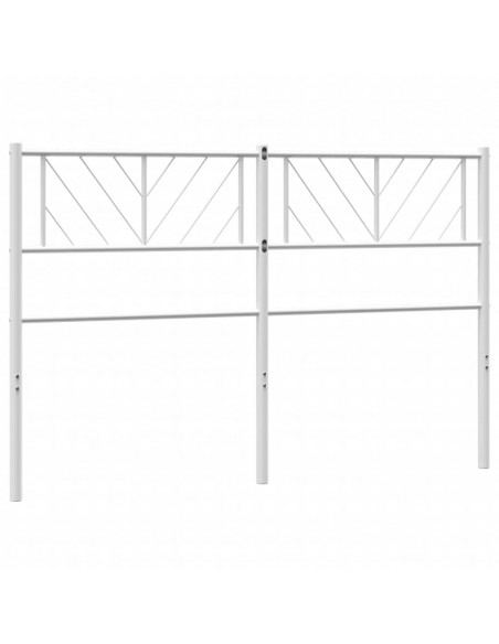 Testiera in Metallo Bianco 140 cm
