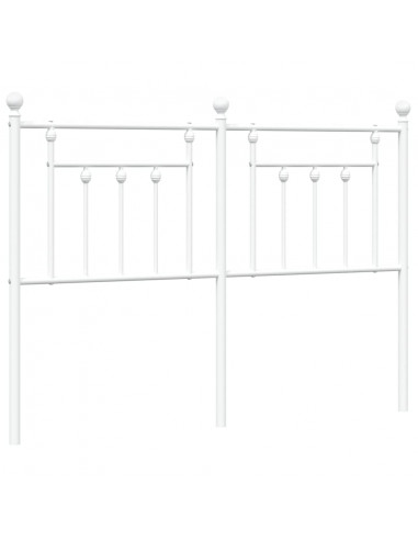 Testiera in Metallo Bianco 150 cm