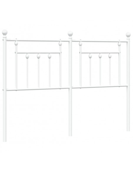 Testiera in Metallo Bianco 150 cm