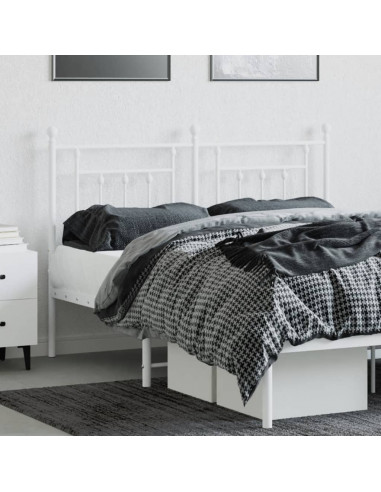 Testiera in Metallo Bianco 150 cm