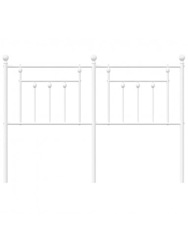 Testiera in Metallo Bianco 150 cm
