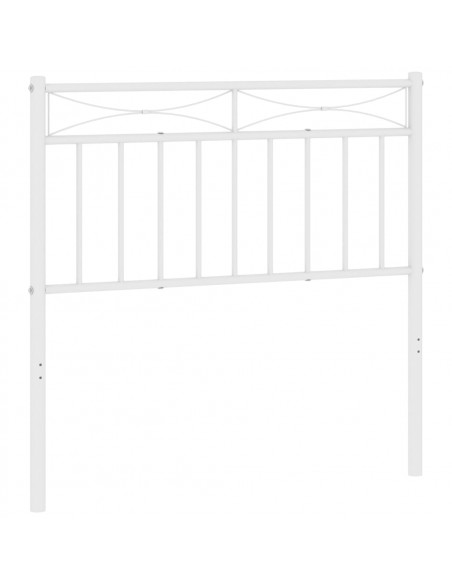 Testiera in Metallo Bianco 90 cm