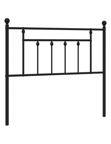 Testiera in Metallo Nero 107 cm