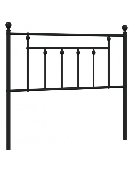 Testiera in Metallo Nero 107 cm