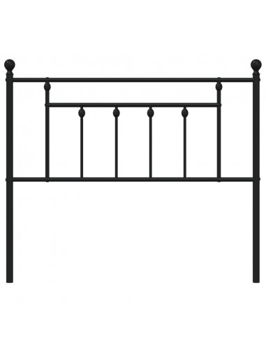 Testiera in Metallo Nero 107 cm