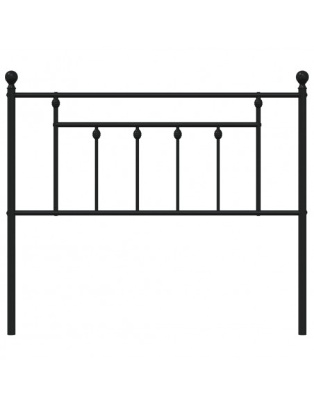 Testiera in Metallo Nero 107 cm