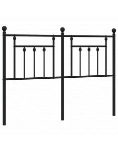 Testiera in Metallo Nero 135 cm 2