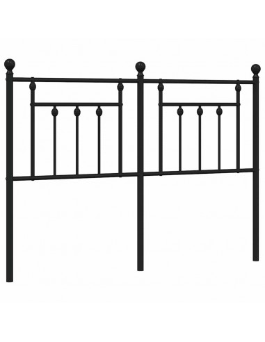 Testiera in Metallo Nero 135 cm