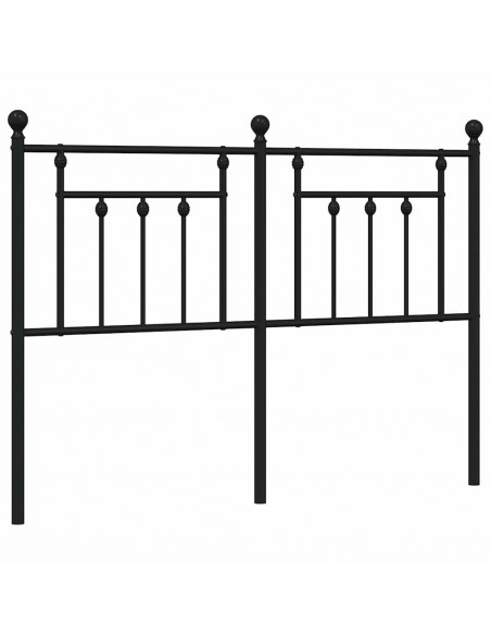 Testiera in Metallo Nero 135 cm