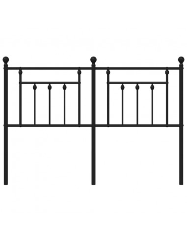 Testiera in Metallo Nero 135 cm