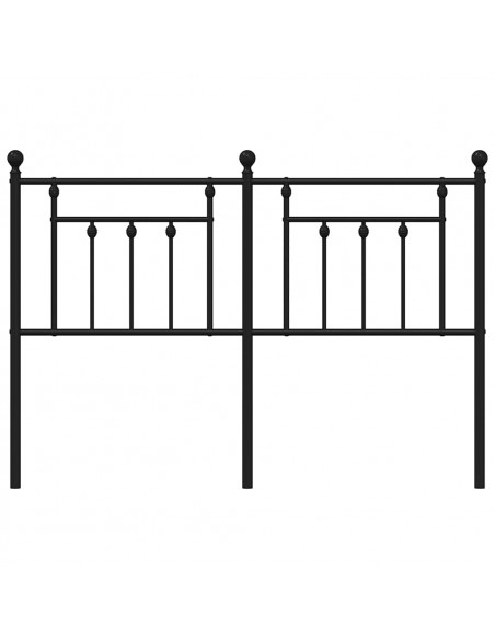 Testiera in Metallo Nero 135 cm