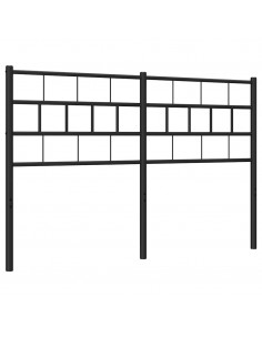 Testiera in Metallo Nero 135 cm 2