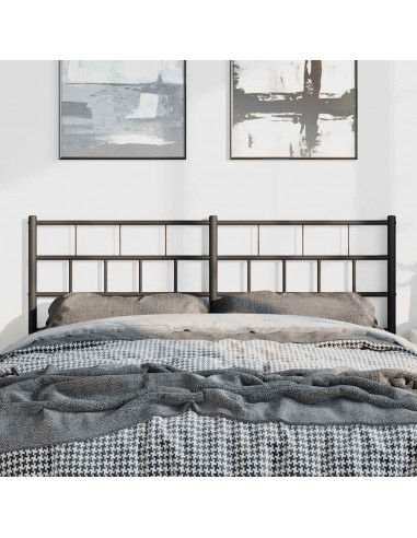 Testiera in Metallo Nero 135 cm