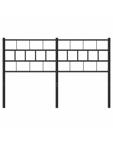 Testiera in Metallo Nero 135 cm